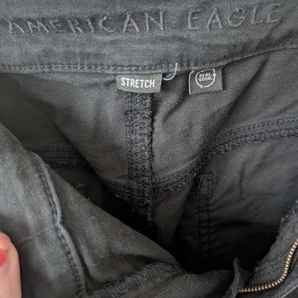American Eagle Classic Skinny Black Jeans Size 14 - Picture 3 of 5